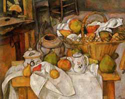 Tavolo di cucina - dipinto di Paul Cézanne