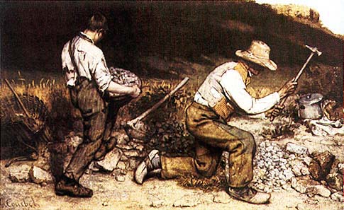 Spaccapietre opera di Gusta Courbet