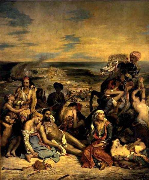 Massacro di Scio dipinto di Eugene Delacroix