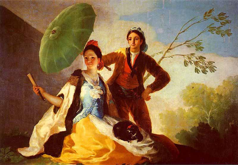 Il parasole, dipinto di Francisco Goya
