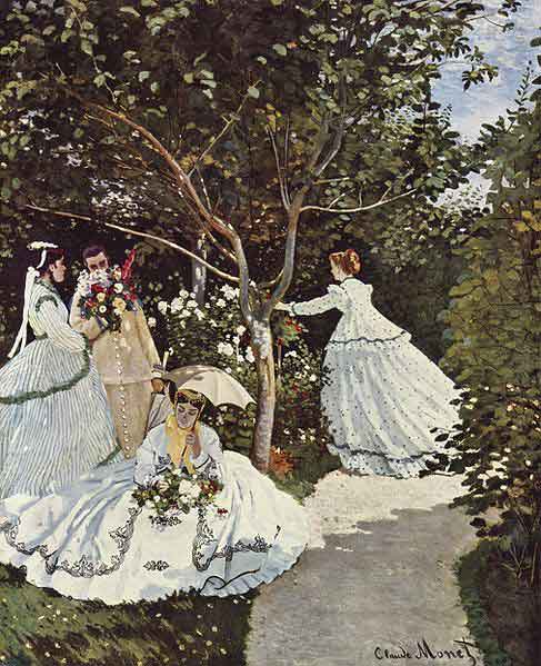 Donne in giardino