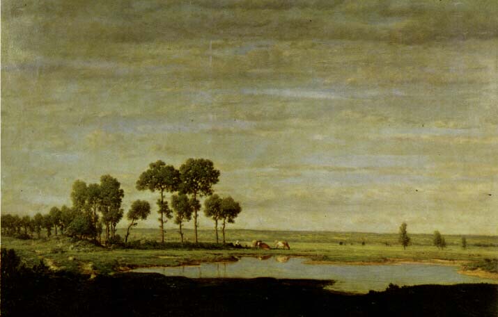 Lo stagno dipinto di Théodore Rousseau