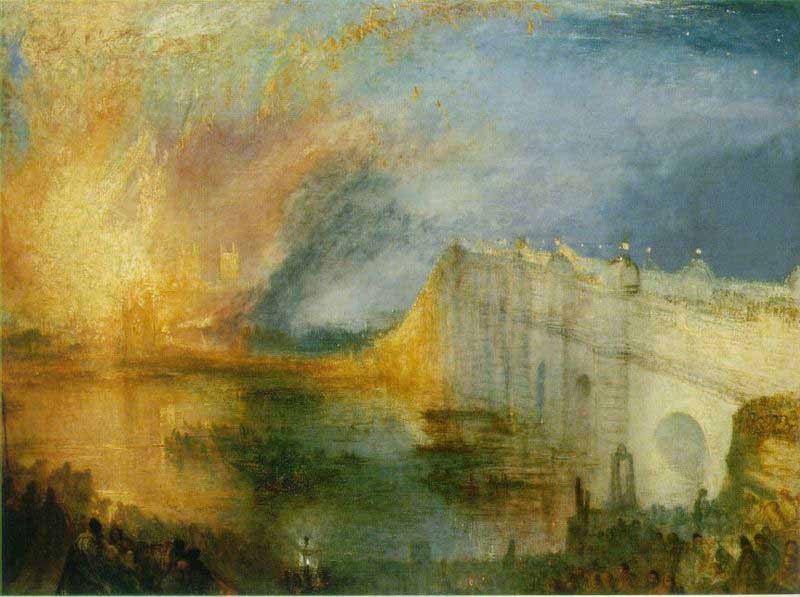 Incendio alla Camera dei Lords e dei Comuni