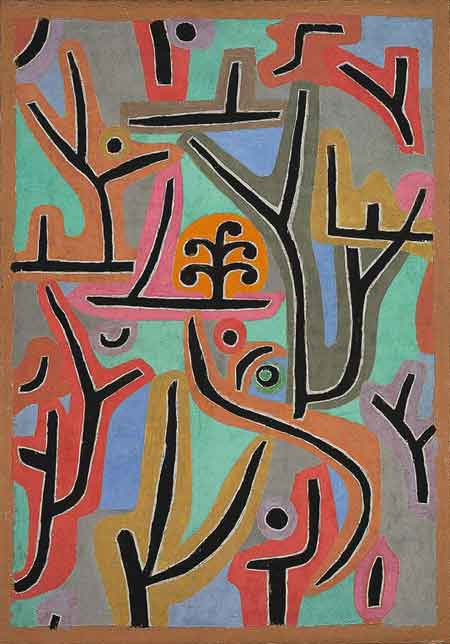 Parco vicino a Lu - dipinto di Paul Klee