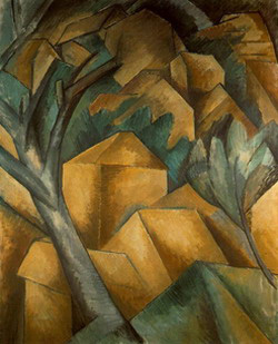 Case all'Estaque - dipinto di Georges Braque Case all'Estaque - dipinto di Georges Braque