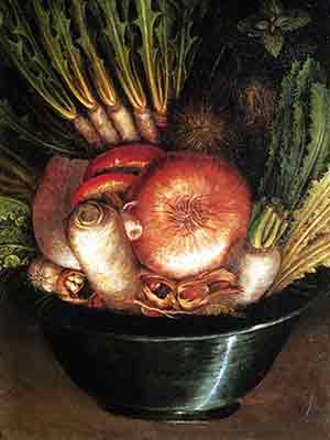 L'ortolano rovesciato- dipinto dell'arcimboldo L'ortolano rovesciato - dipinto dell'arcimboldo