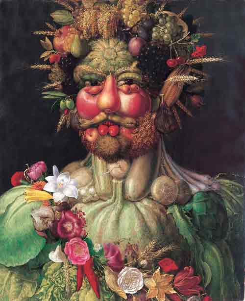Rodolfo II Vertumno - dipinto di Arcimboldo Rodolfo II Vertumno - dipinto di Arcimboldo