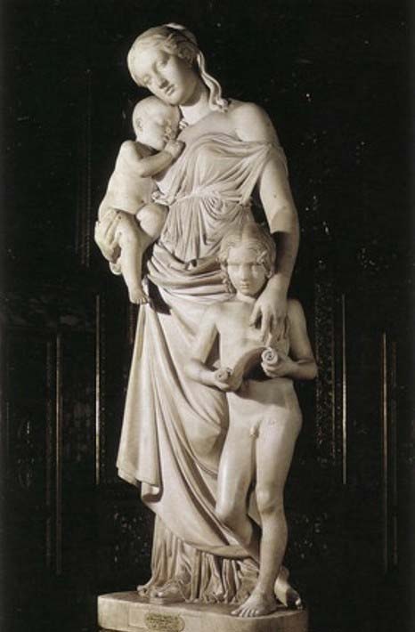 Carit&agrave; educatrice opera scultorea di Lorenzo Bartolini
