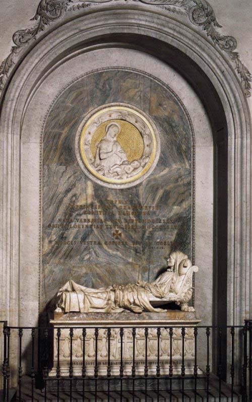 Monumento funebre della contessa Sofia Zamojska,opera scultorea di Lorenzo Bartolini