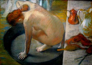 La tinozza dipinto di Edgard Degas