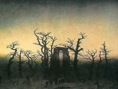 Abbazia nel querceto - opera di Caspar David Friedrich Abbazia nel querceto - opera di Caspar David Friedrich