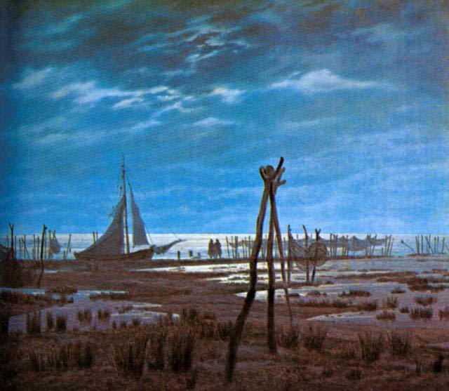 La spiaggia paludosa - dipinto di Caspar David Friedrich La spiaggia paludosa - dipinto di Caspar David Friedrich