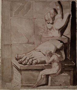 L'artista commosso dalla grandezza delle rovine antiche L'artista commosso dalla grandezza delle rovine antiche