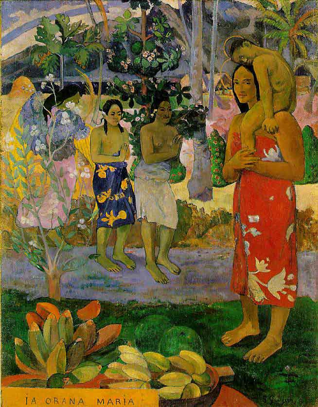 La Orana Maria, dipinto di Paul Gauguin La Orana Maria, dipinto di Paul Gauguin