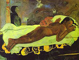 Manau Tupapau, dipinto di Paul Gauguin Manau Tupapau, dipinto di Paul Gauguin