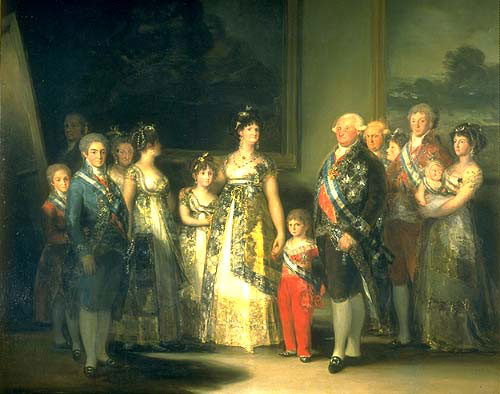 La famiglia di Carlo IV, dipinto di Francisco Goya La famiglia di Carlo IV, dipinto di Francisco Goya