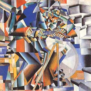 L'arrotino dipinto di Kasimir Malevich Kasimir Malevich, 'L'arrotino', 1912-13, Yale University Art Gallery, New Haven (CT)